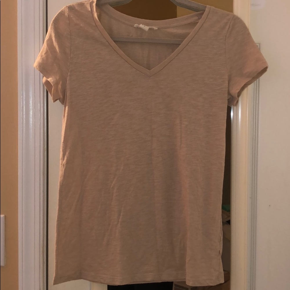 Beige v- neck
